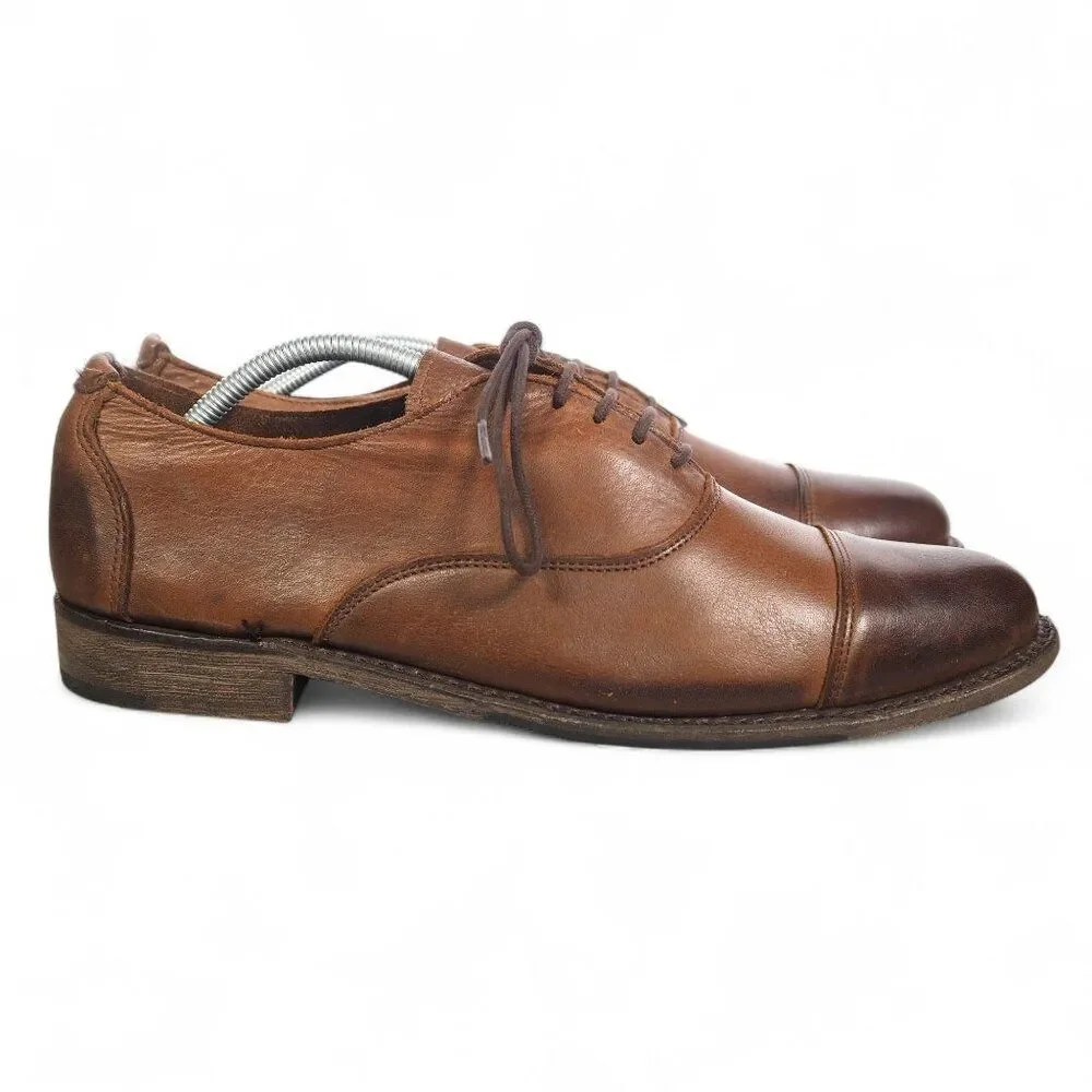 Walk-Over Vintage Collection Cap‎ Toe Leather Oxfords Brown T10137 Men's 11M